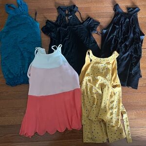 (5) Women’s Size Small Boutique Halter Tops.